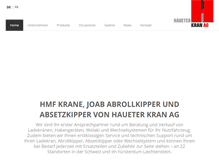 Tablet Screenshot of haueter-kran.ch